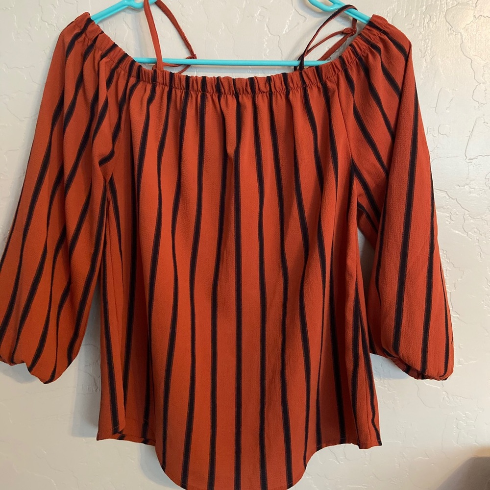 Off the shoulder with strap blouse